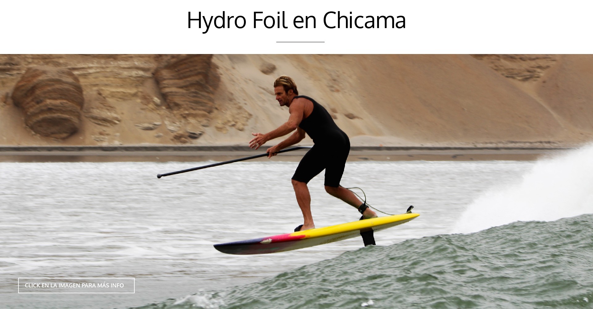 HYDRO FOIL EN CHICAMA